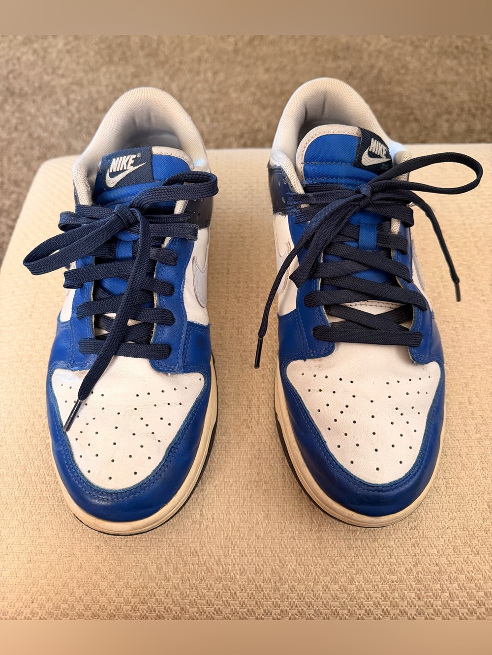 Nike Men’s Low-Top Sneakers in Blue, White and Black